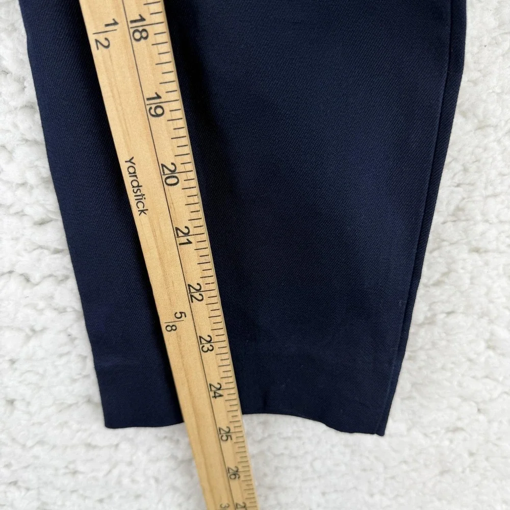 J.Crew Mercantile Pants Womens 0 Navy Chino Slim‎ Ankle Stretch Twill Casual NWT